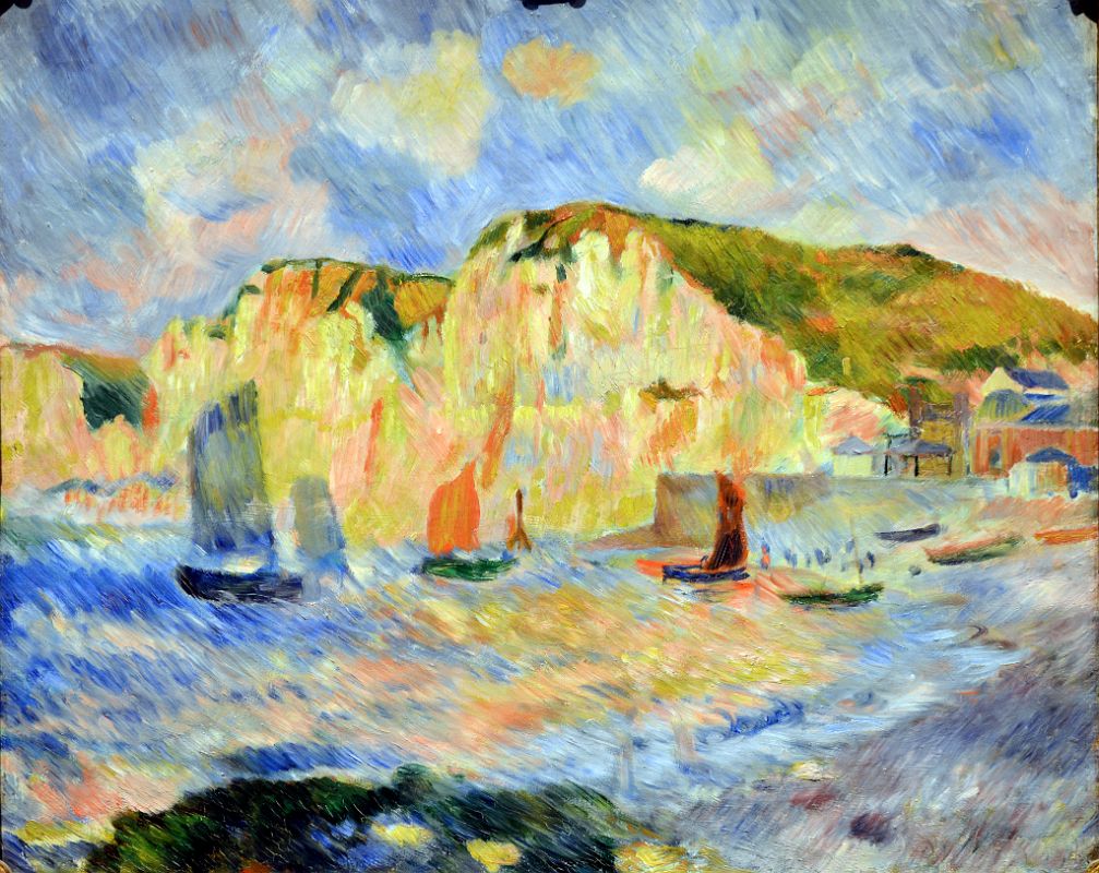 04A Sea And Cliffs - Auguste Renoir 1885 - Robert Lehman Collection New York Metropolitan Museum Of Art